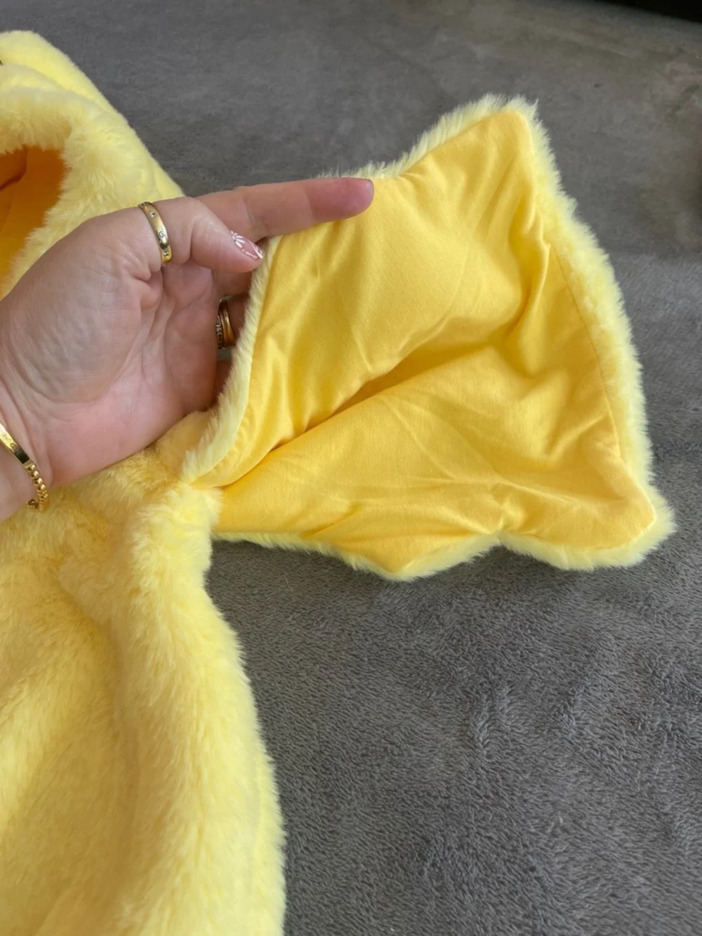 Baby Chick Plush Hooded Costume Romper - Yellow 70 6-12 months new never used